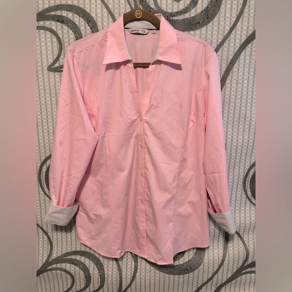Button up pink top
